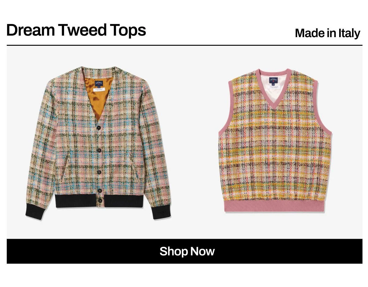 新品□定価14万 NOAH Dream Tweed Vest ツイードベスト M